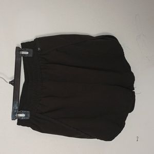 Black linear athletic shorts